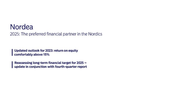 Half-year results 2023 | Nordea - Page 15